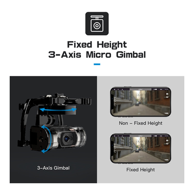 3 axis Camera 720P Quad Core Drone Foldable Wide Angle Wifi